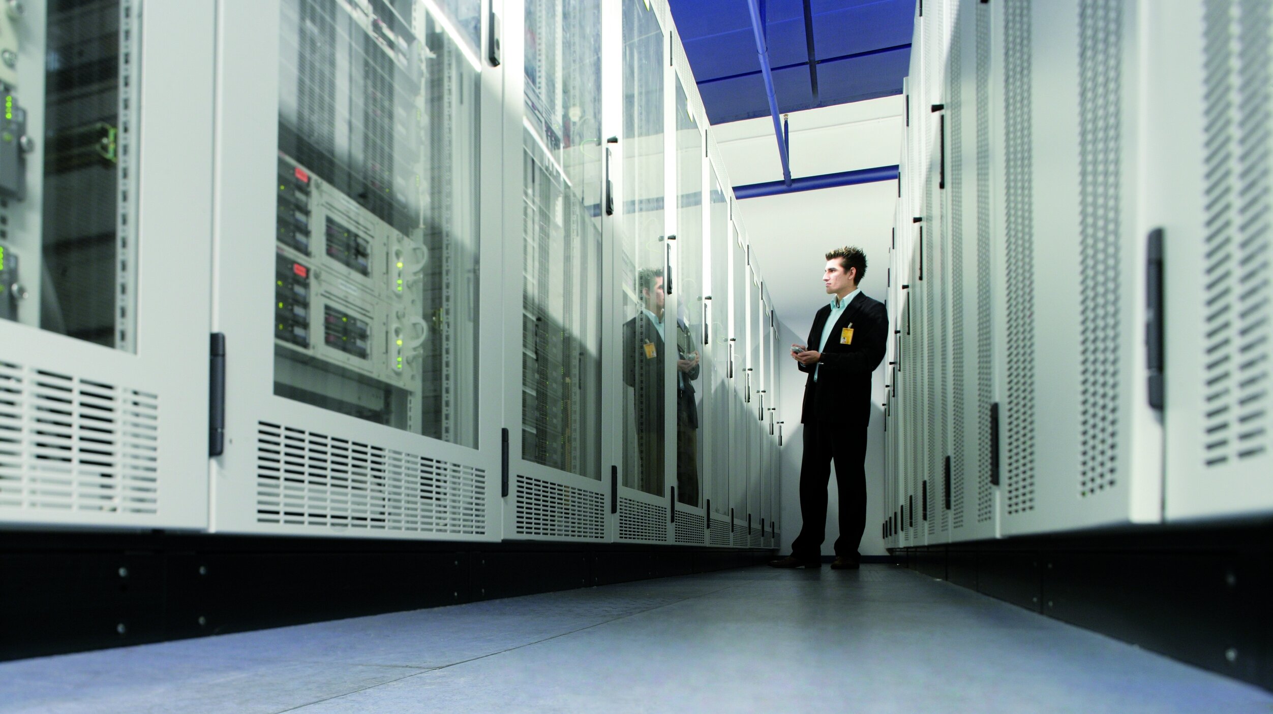 Serverraum bei Lufthansa Systems Serverraum bei Lufthansa Systems