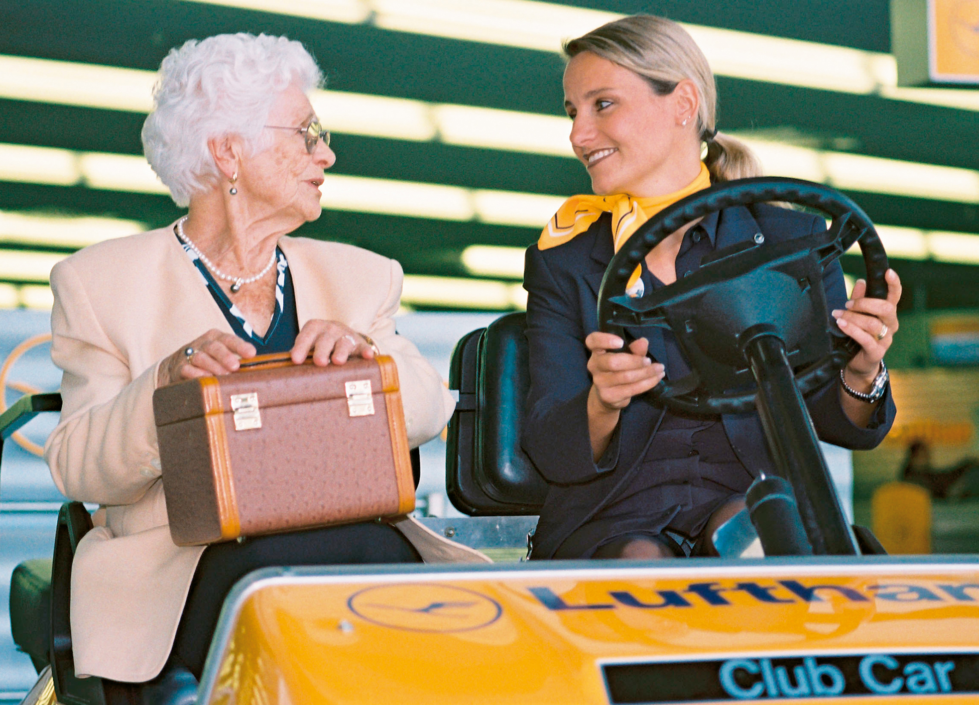 Lufthansa's special care for passengers needing assistance at Frankfurt Airport.