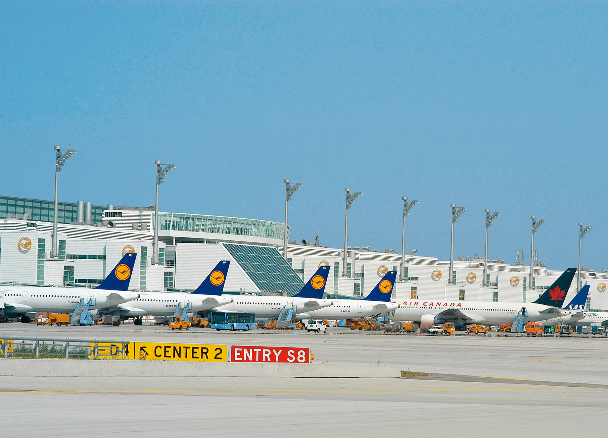 The terminal has its own apron and parking stands for 75 aircraft.