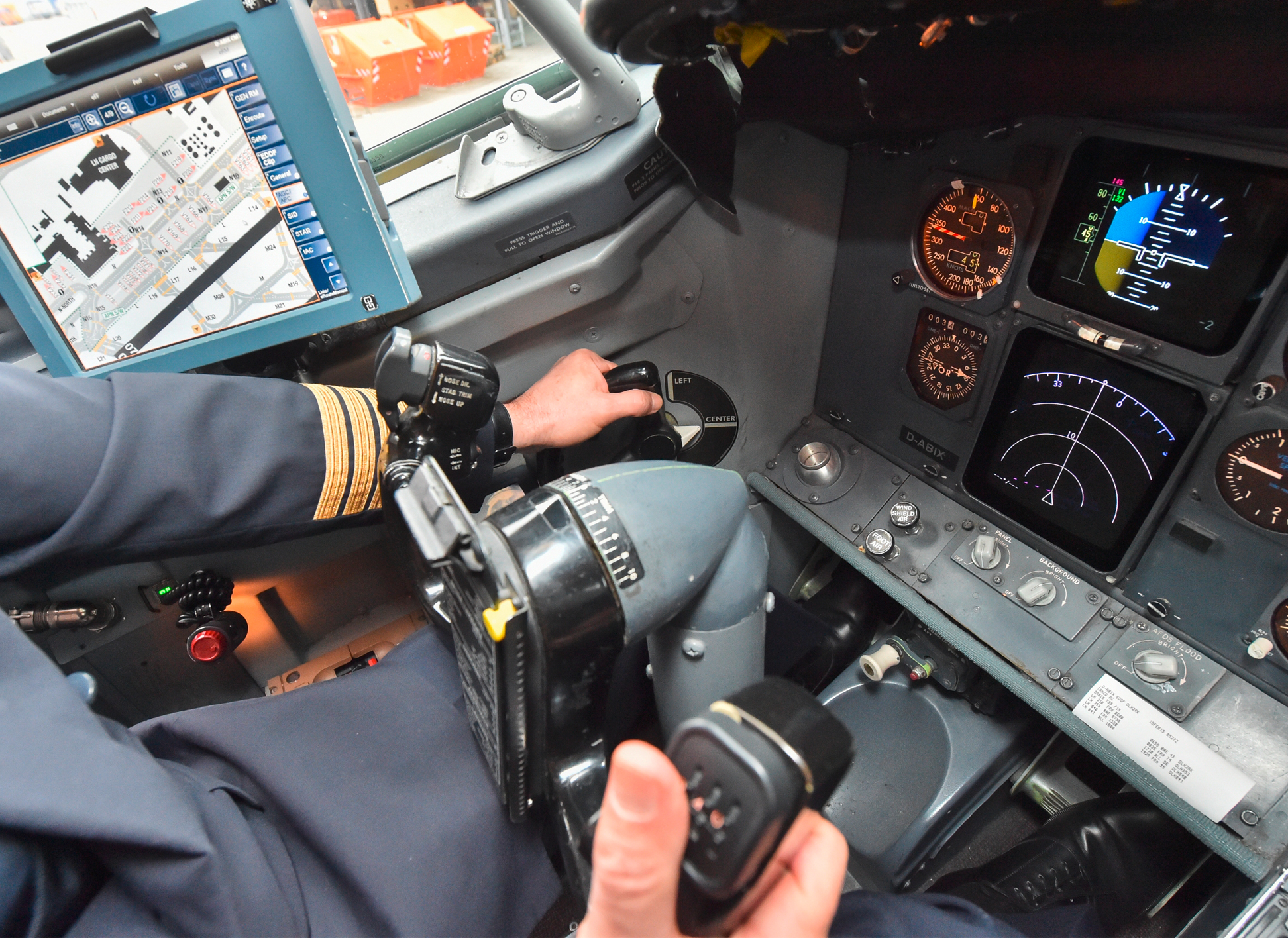 The TaxiBot is controlled by the pilot.