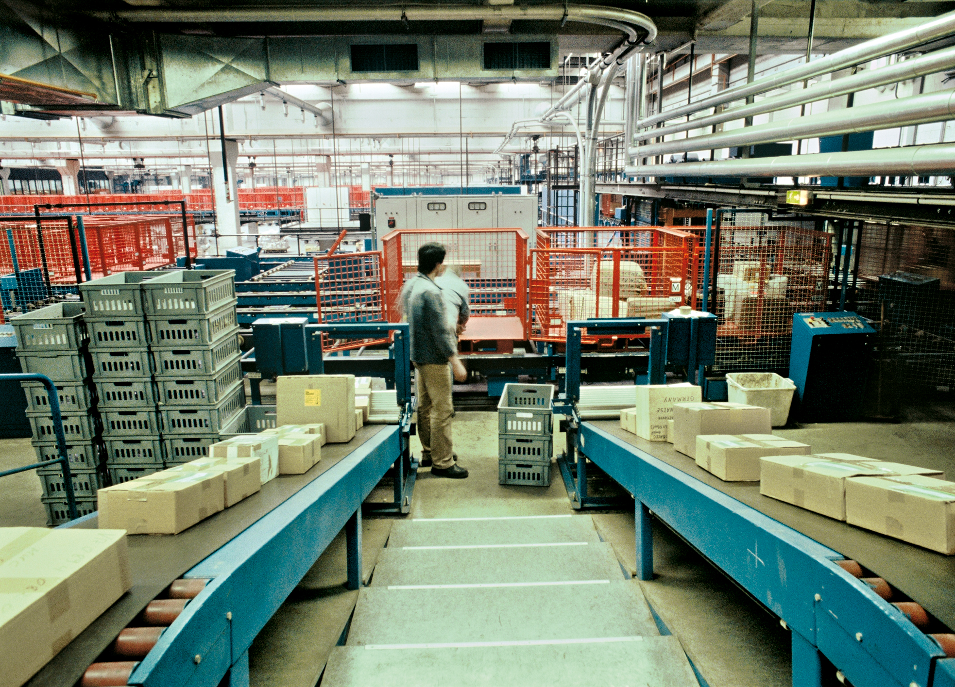Handling air freight at the LCC.
