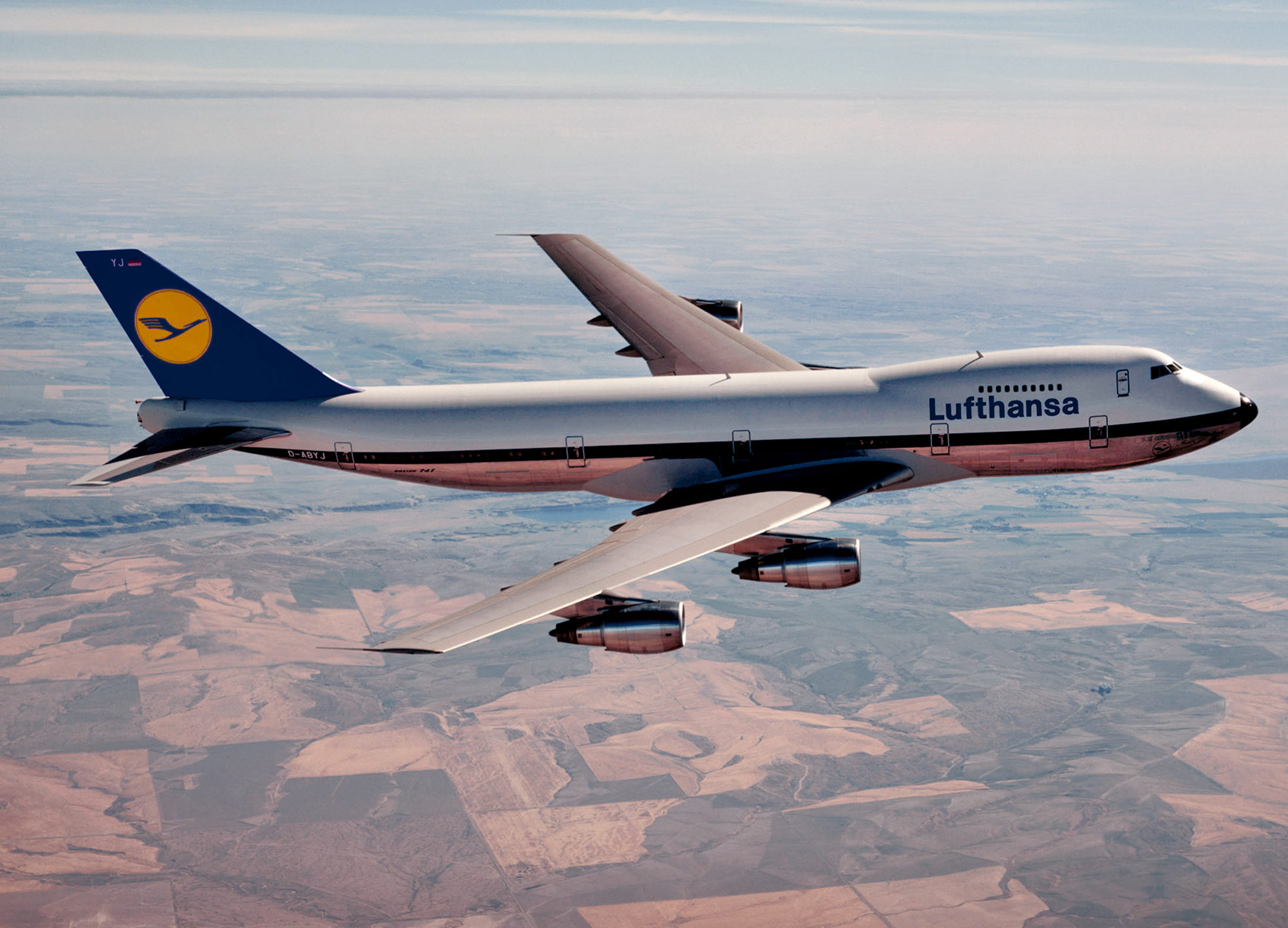 The aircraft that embodies the 1970s:  the Boeing B747. beim Start.
