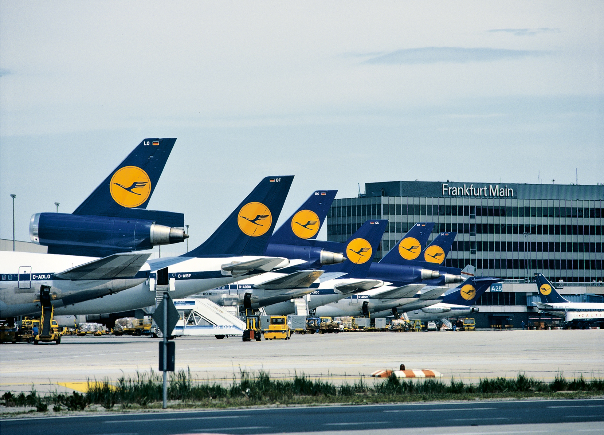 Frankfurt: the Lufthansa fleet's home airport.