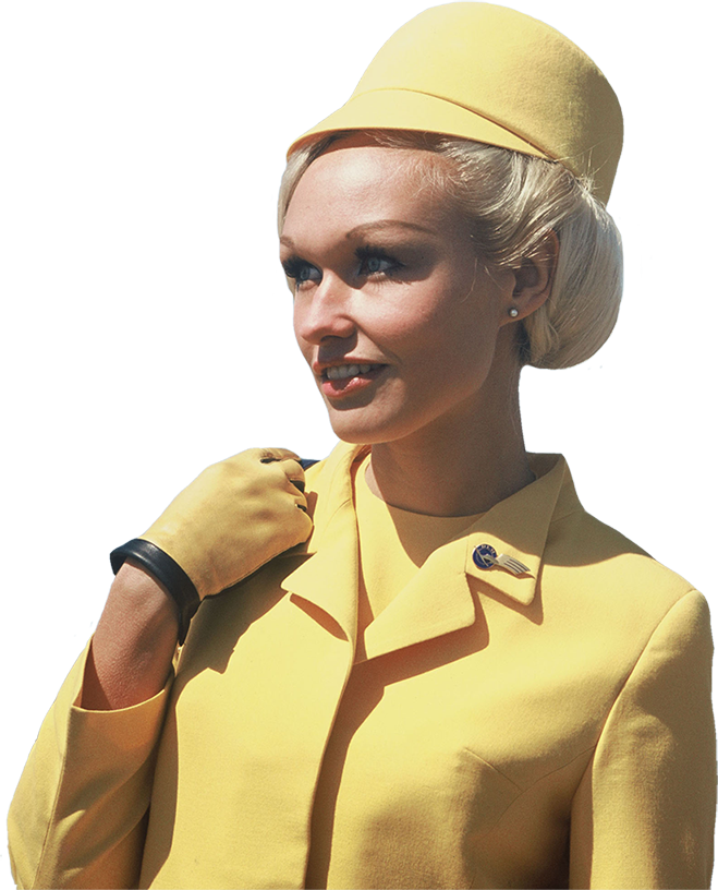 Lufthansa Stewardess Uniform 1960